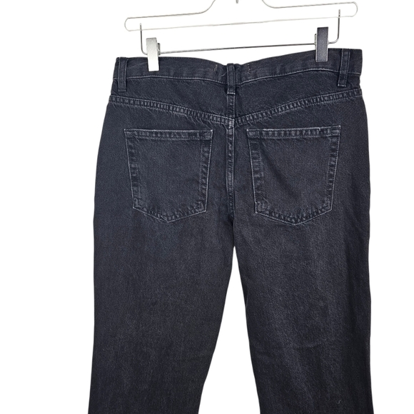 Free People Maggie Mid Rise Straight Leg Jeans in Black NWT - Picture 7 of 11